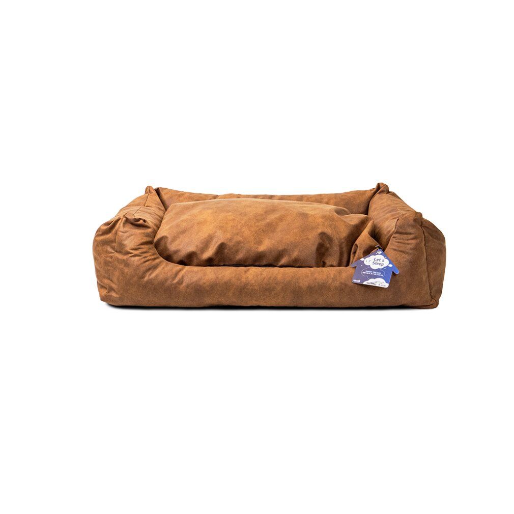 Let's Sleep Sweet Dreams Hundekorb Mit Kissen xl Cognac