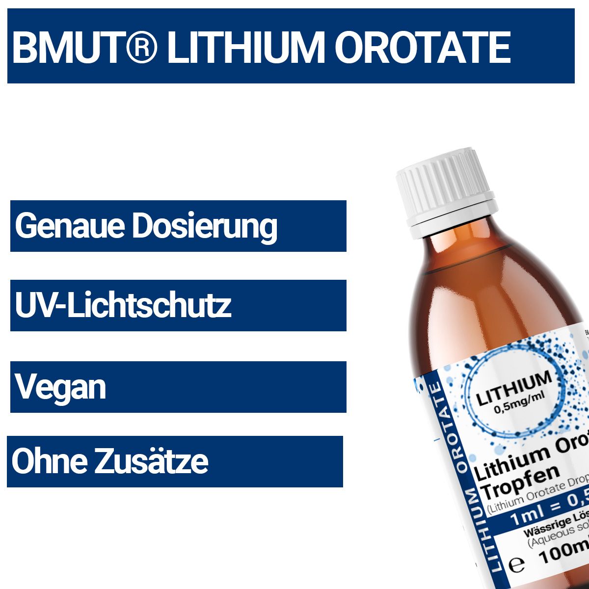 BMUT Lithiumorotat Lösung Tropfen 0,5 mg/ml
