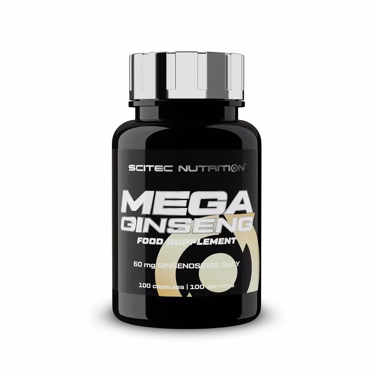 Scitec Nutrition Mega Ginseng Kapseln: 100 Kapseln, 60 mg Ginsenoside pro Dosis.