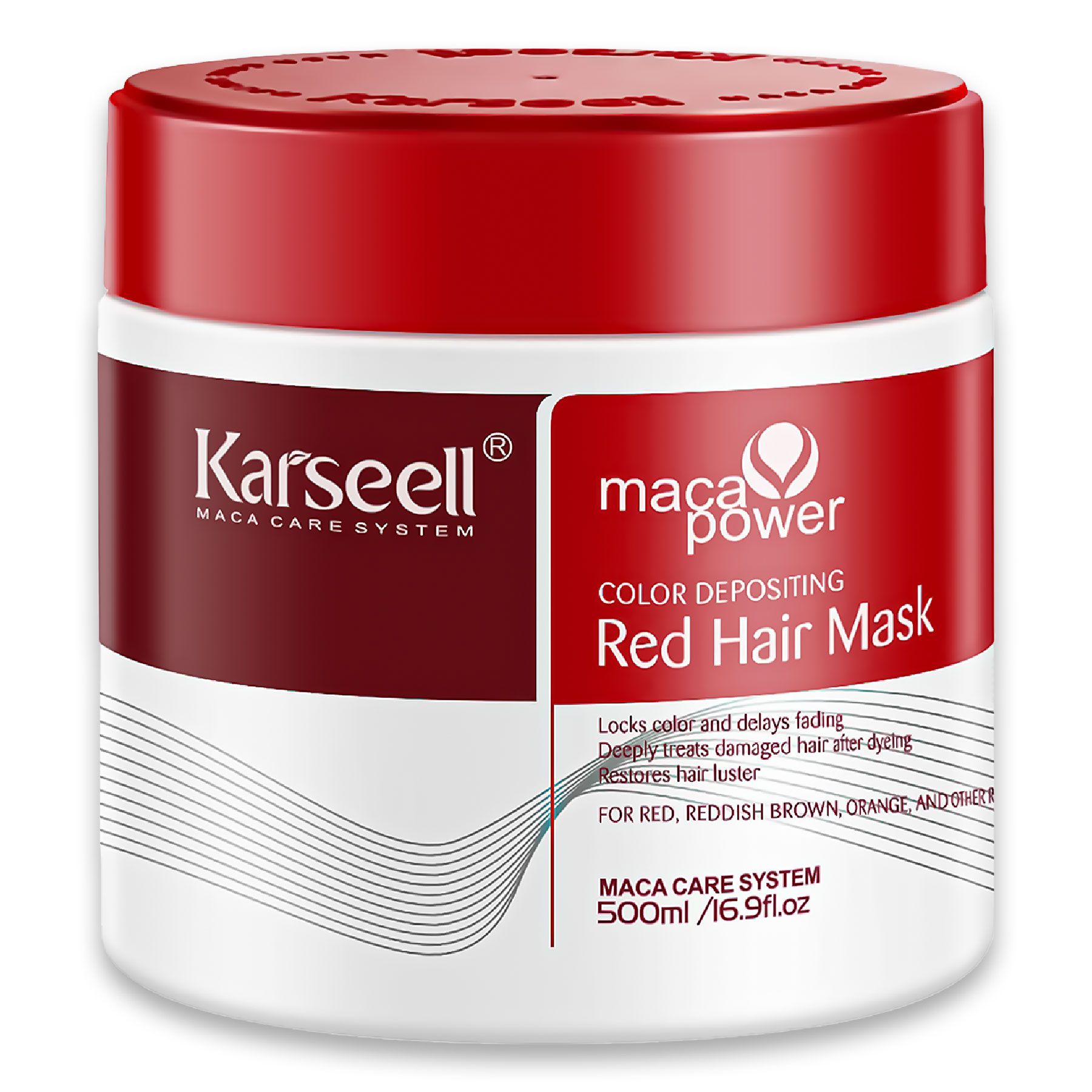 KARSEELL Haarmaske Rote Farbschutz Farbauffrischung Coloriertes Haar