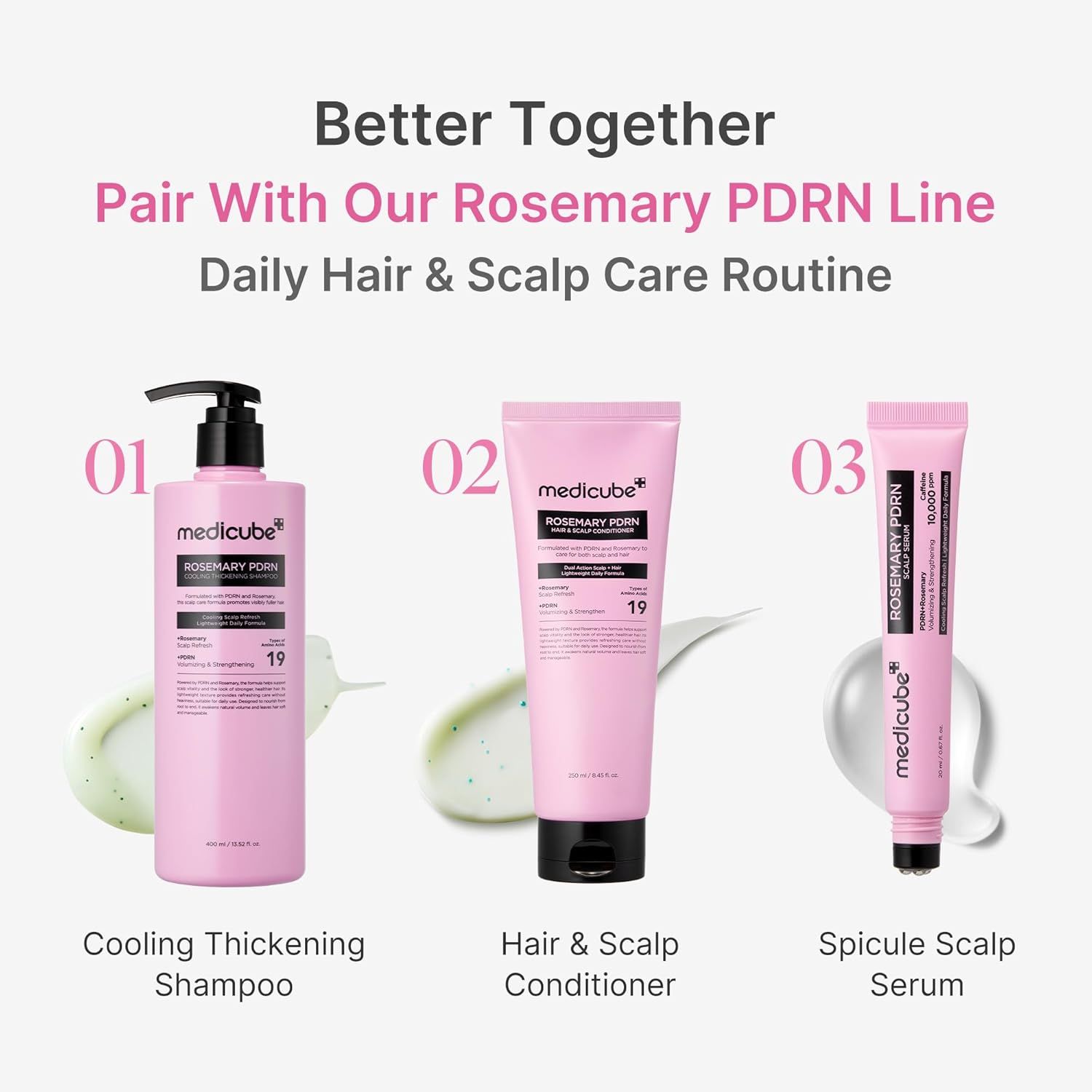 Medicube Rosemary PDRN Cooling Thickening Shampoo