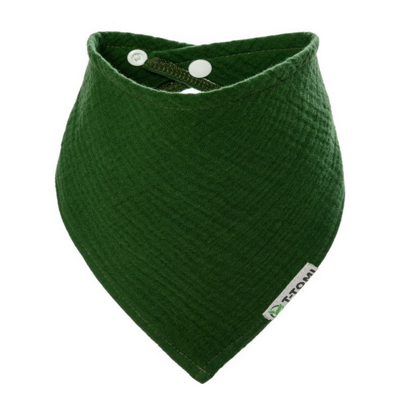 T-TOMI Musselinlätzchen Olive