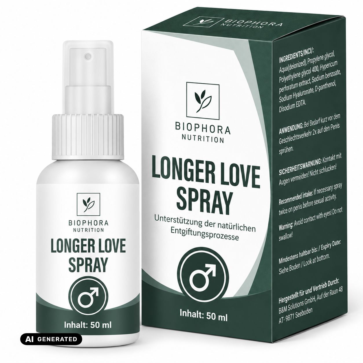 Biophora Nutrition Longer Love Spray, 50 ml.