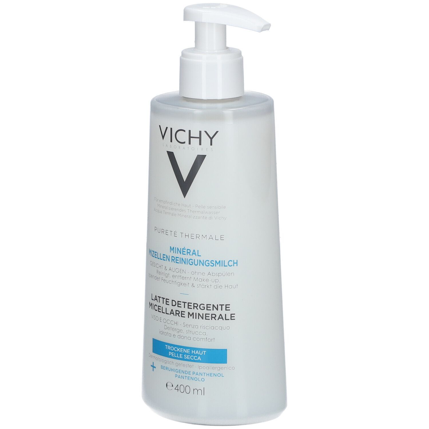 VICHY Pureté Thermale Minéral Mizellen Reinigungsmilch für trockene Haut