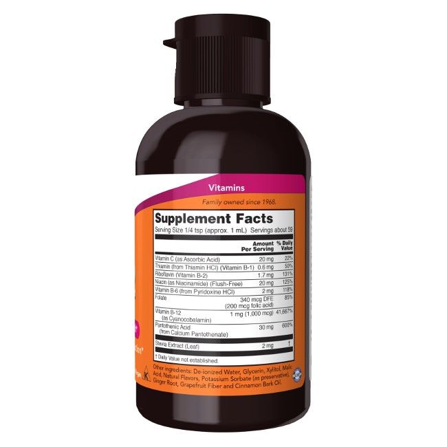 Now Foods Vitamin B-12-Komplex flüssig 237 ml