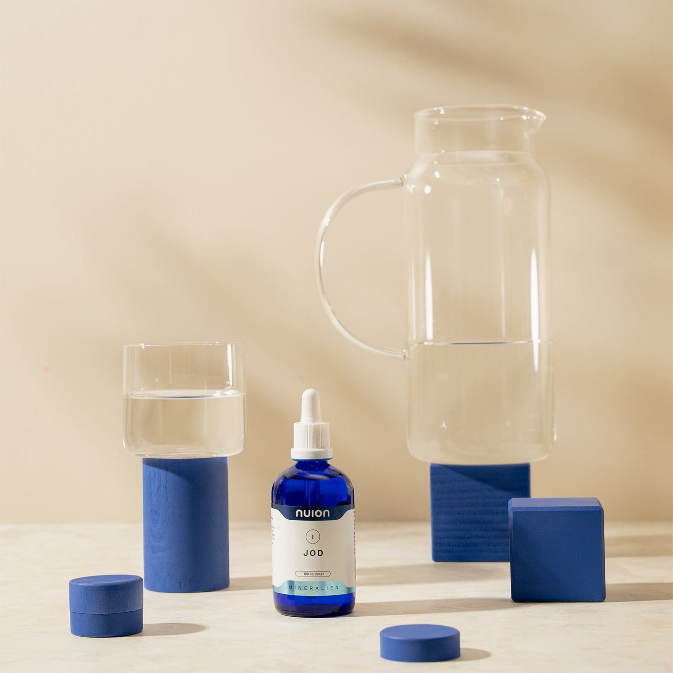 Nuion Jod Tropfenflasche mit Pipette, 50 Portionen.