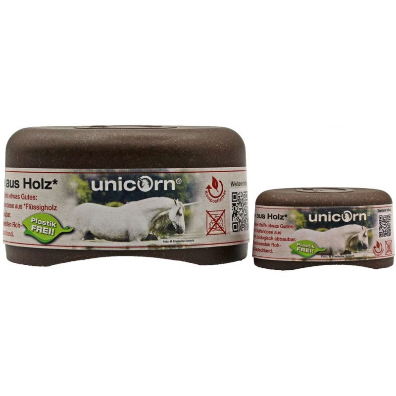 Unicorn - Seifendose Kokosbraun Groß