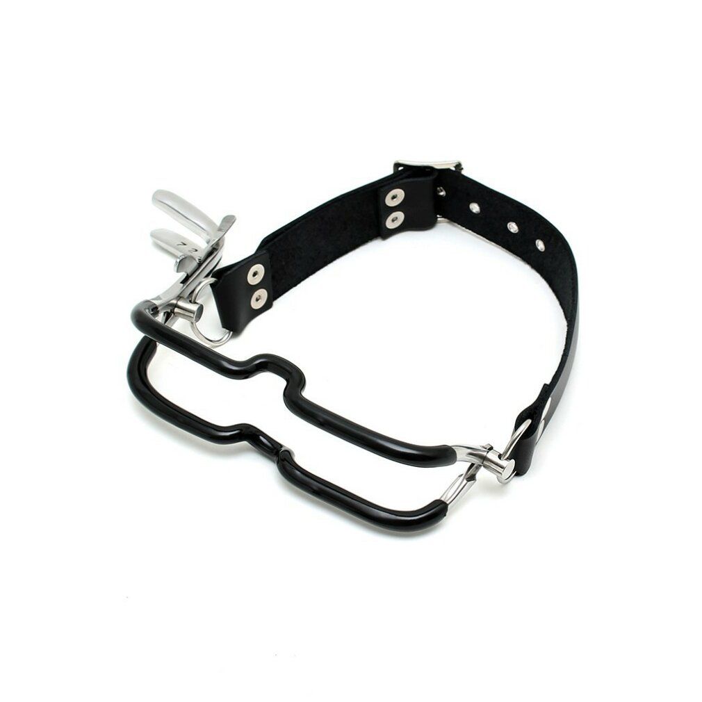 Rimba Bondage Play - Jennings Mundklemme mit Halsband