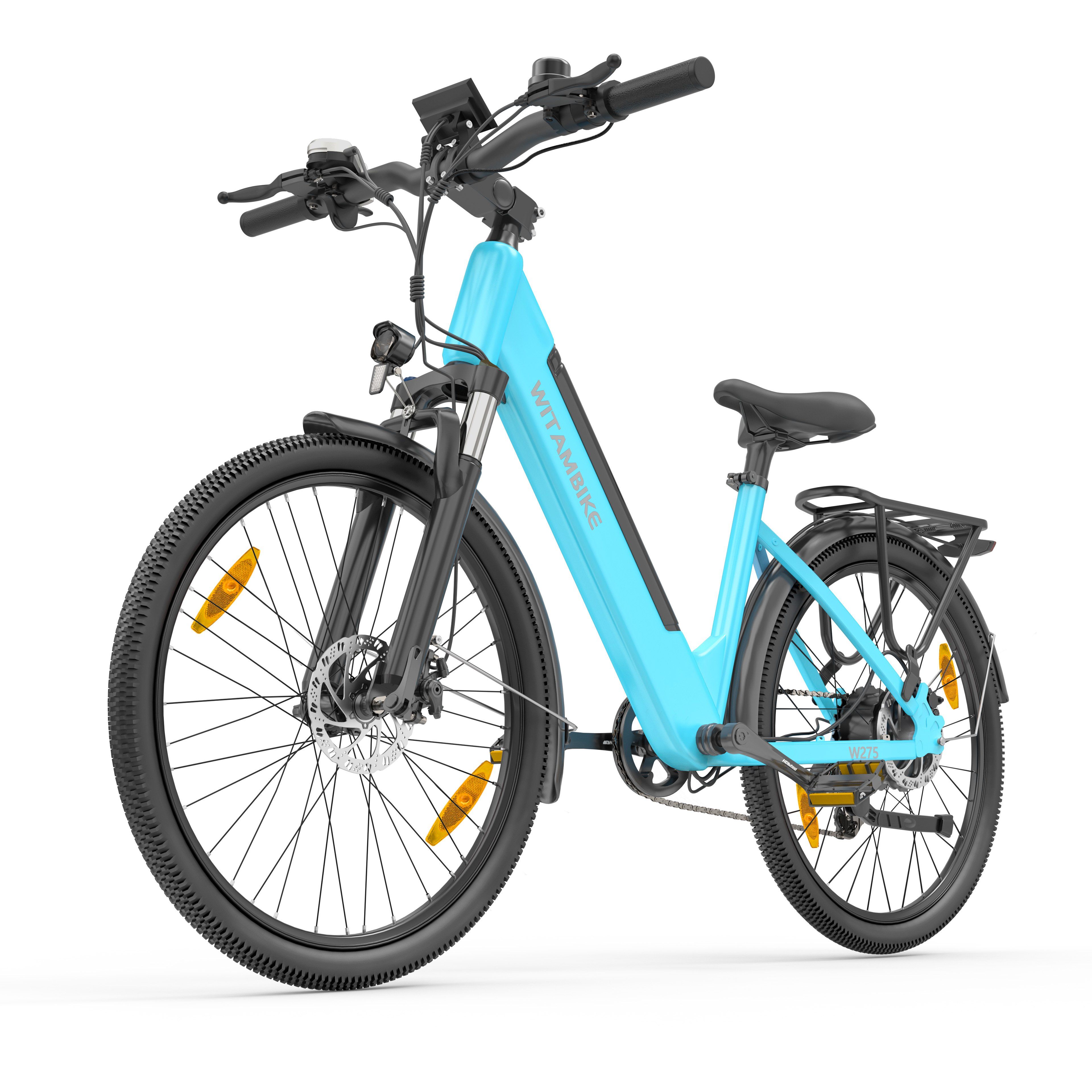 WITAMBIKE W275 E-Bike für Pendler, 36V 13Ah, 27,5" x 2,10 Reifen