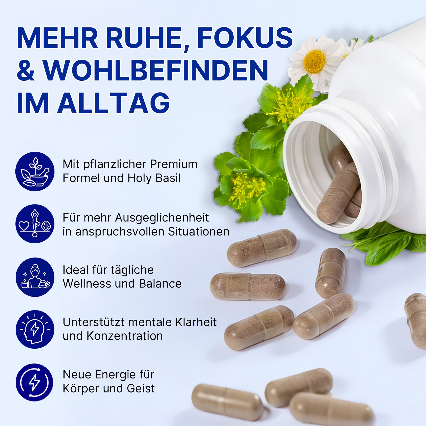 ALIVER Cortisol Support Unterstützung Komplex Ashwagandha Magnesium Kapseln