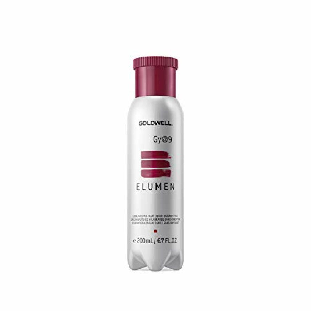 Goldwell Elumen gy@9 Haarfarbe. Flasche mit rotem Deckel und Etikett. Volumen: 200ml.