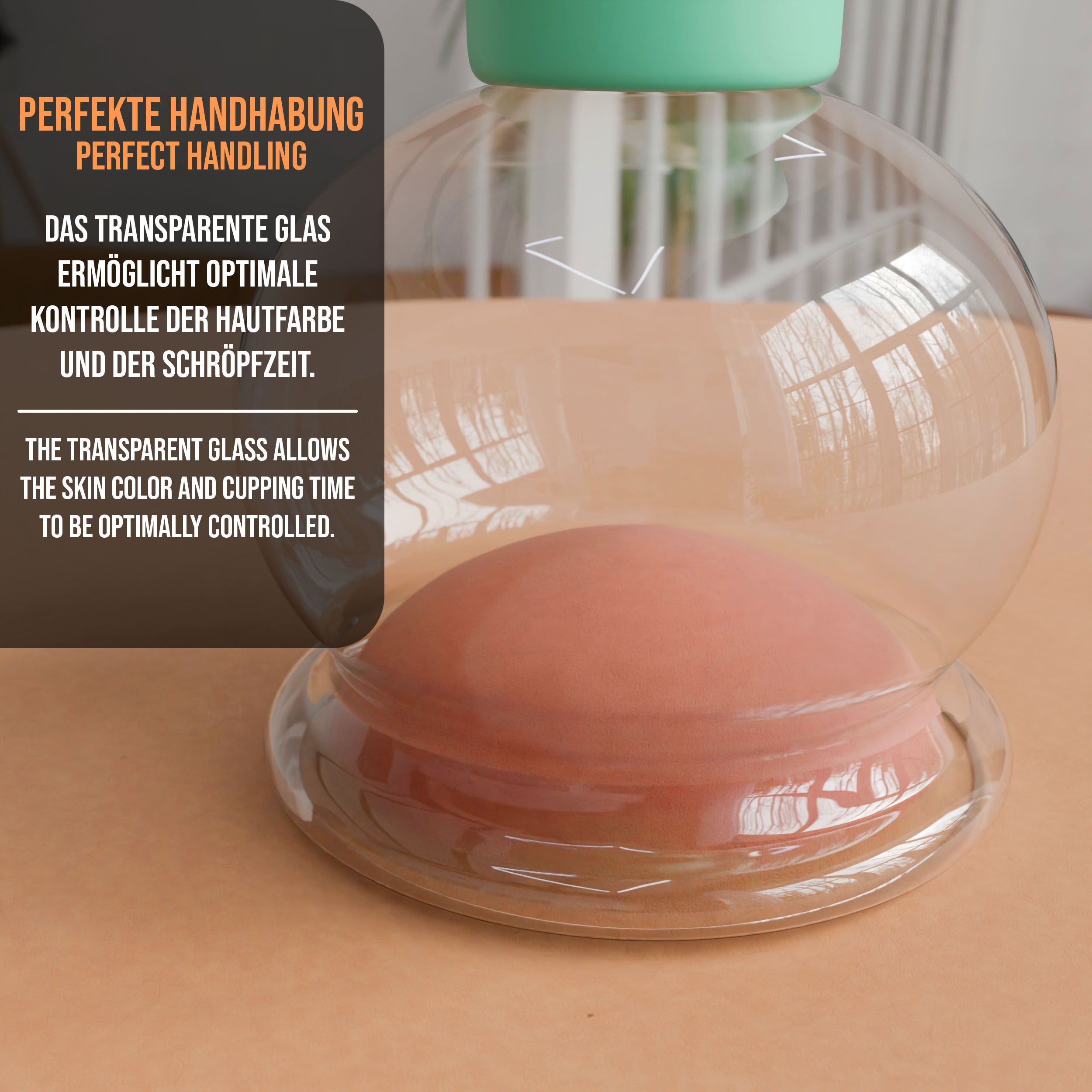 pulox Schröpfglas aus Echtglas