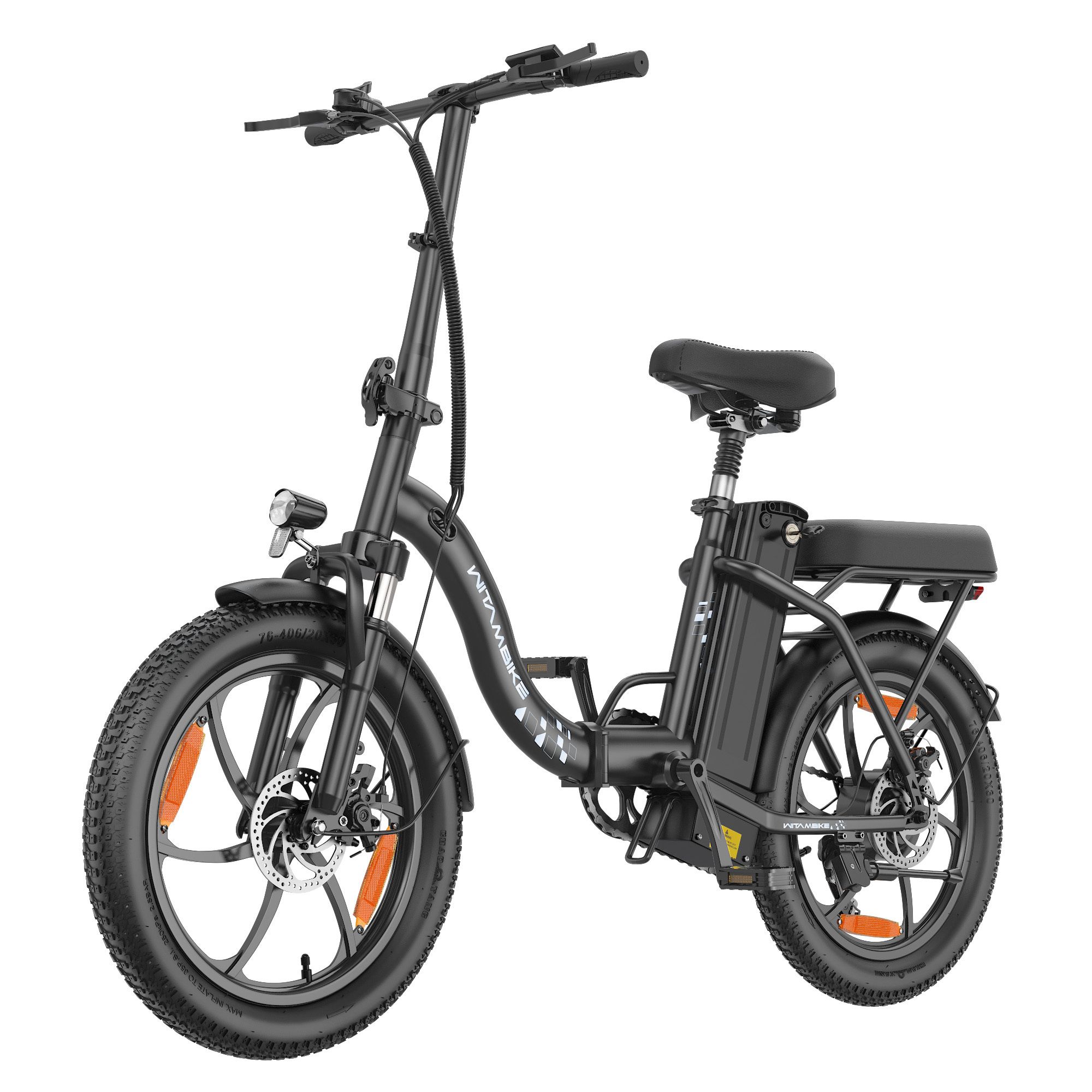 WITAMBIKE C16 Elektrisches Klapprad mit herausnehmbarem 48V-16Ah-Akku