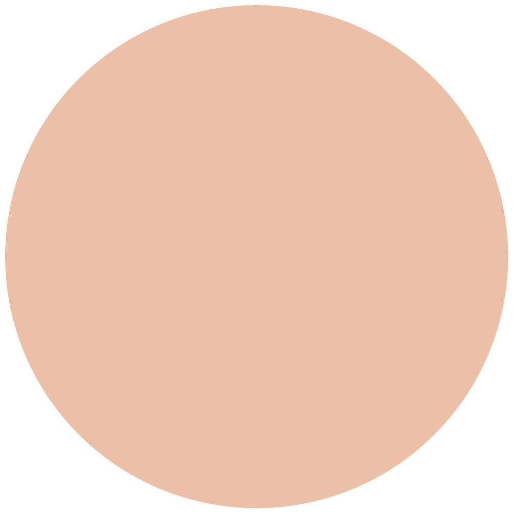 Kreisförmiger, matter Bronzer in einem hellen, pfirsichfarbenen Ton. Vollflächige Ansicht.