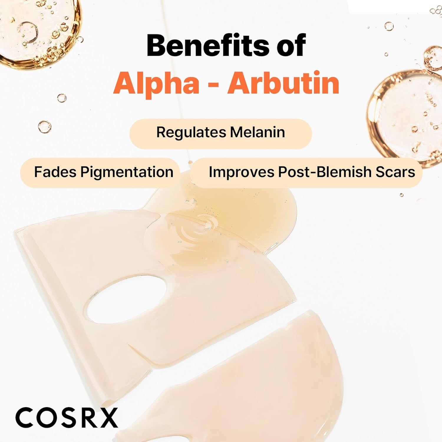 COSRX the Alpha-Arbutin Discoloration Care Hydrogel Mask 3er Pack