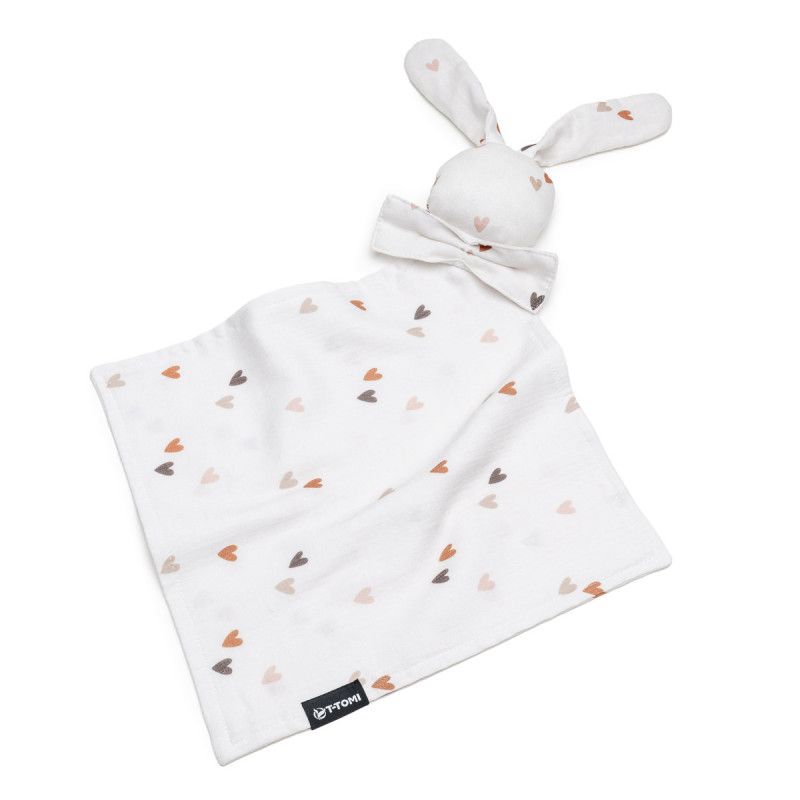 T-TOMI Musselinkuscheltuch Love