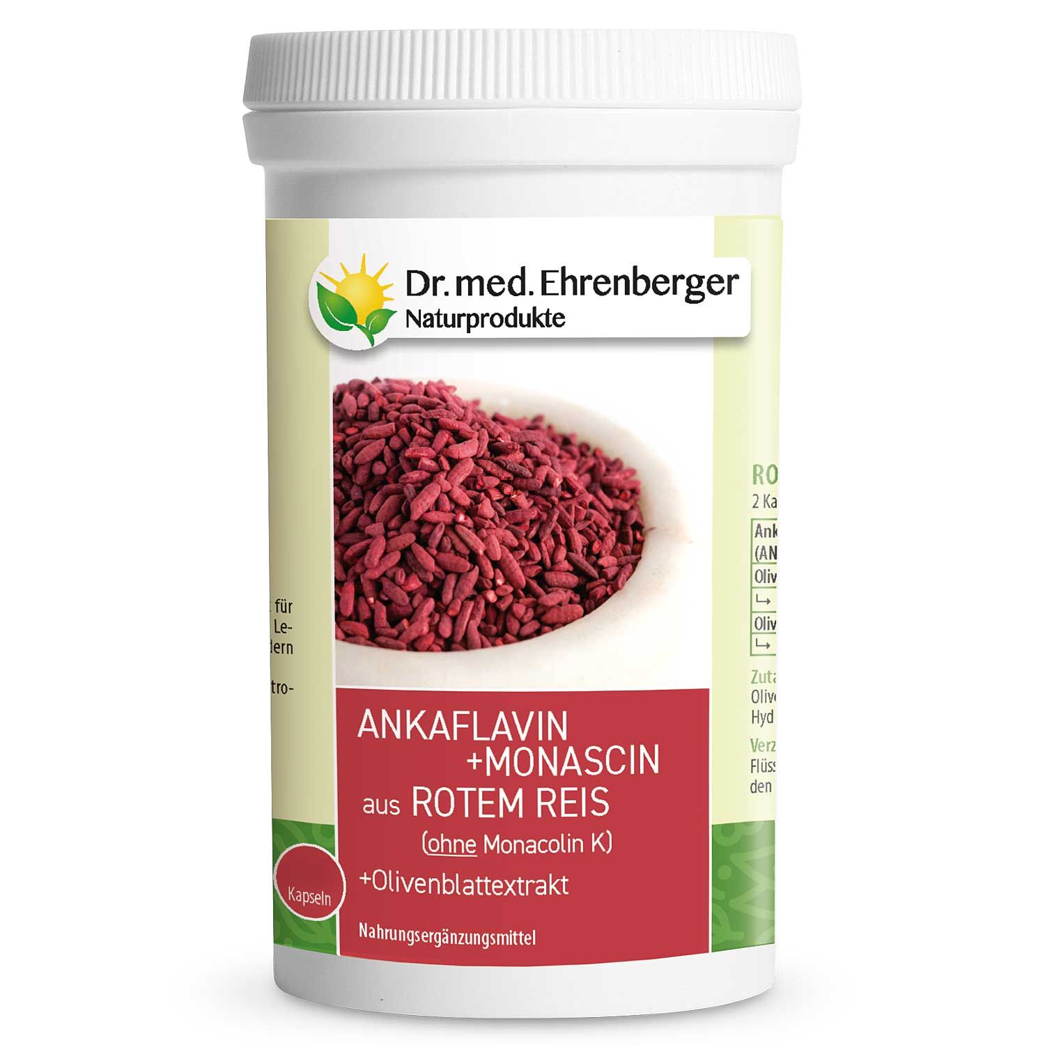Dr. Ehrenberger Roter Reis + Olivenblatt Kapseln