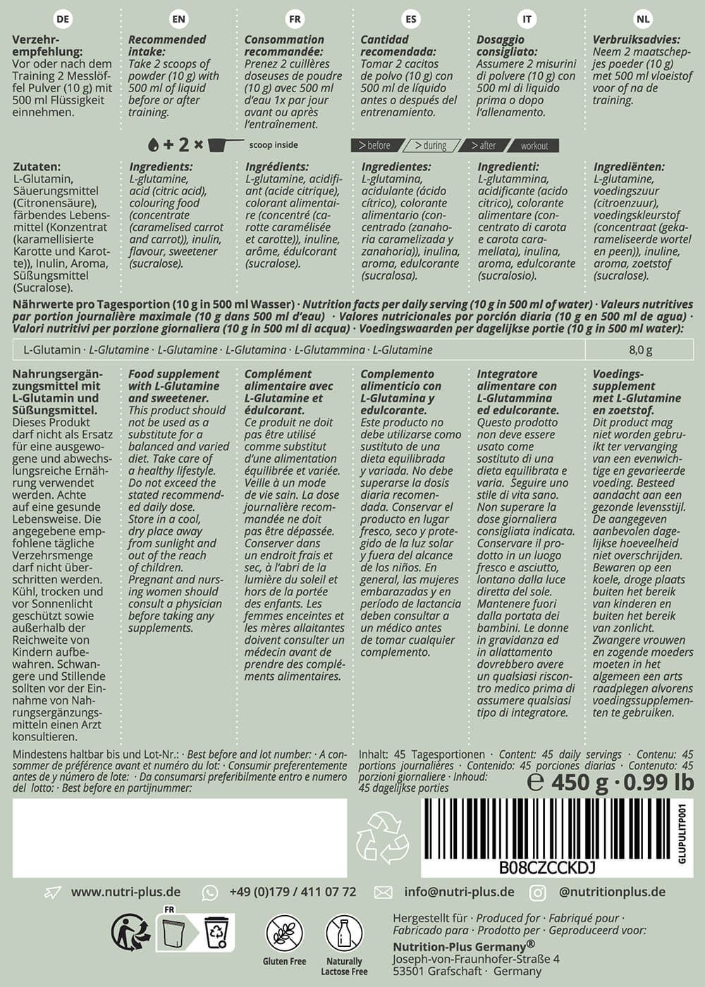 Nutri+ L-Glutamin