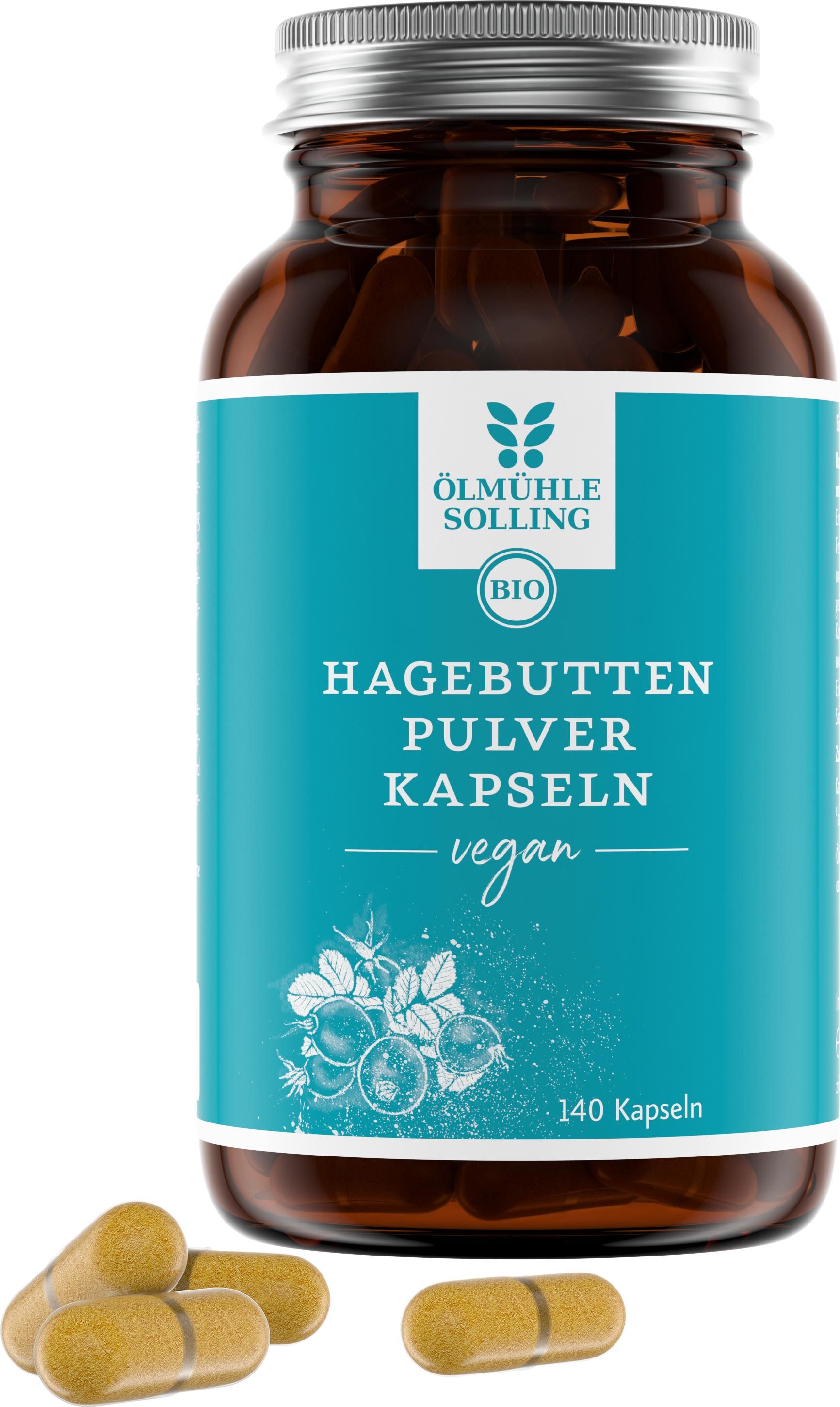 Ölmühle Solling - Bio Hagebuttenpulver Kapseln vegan