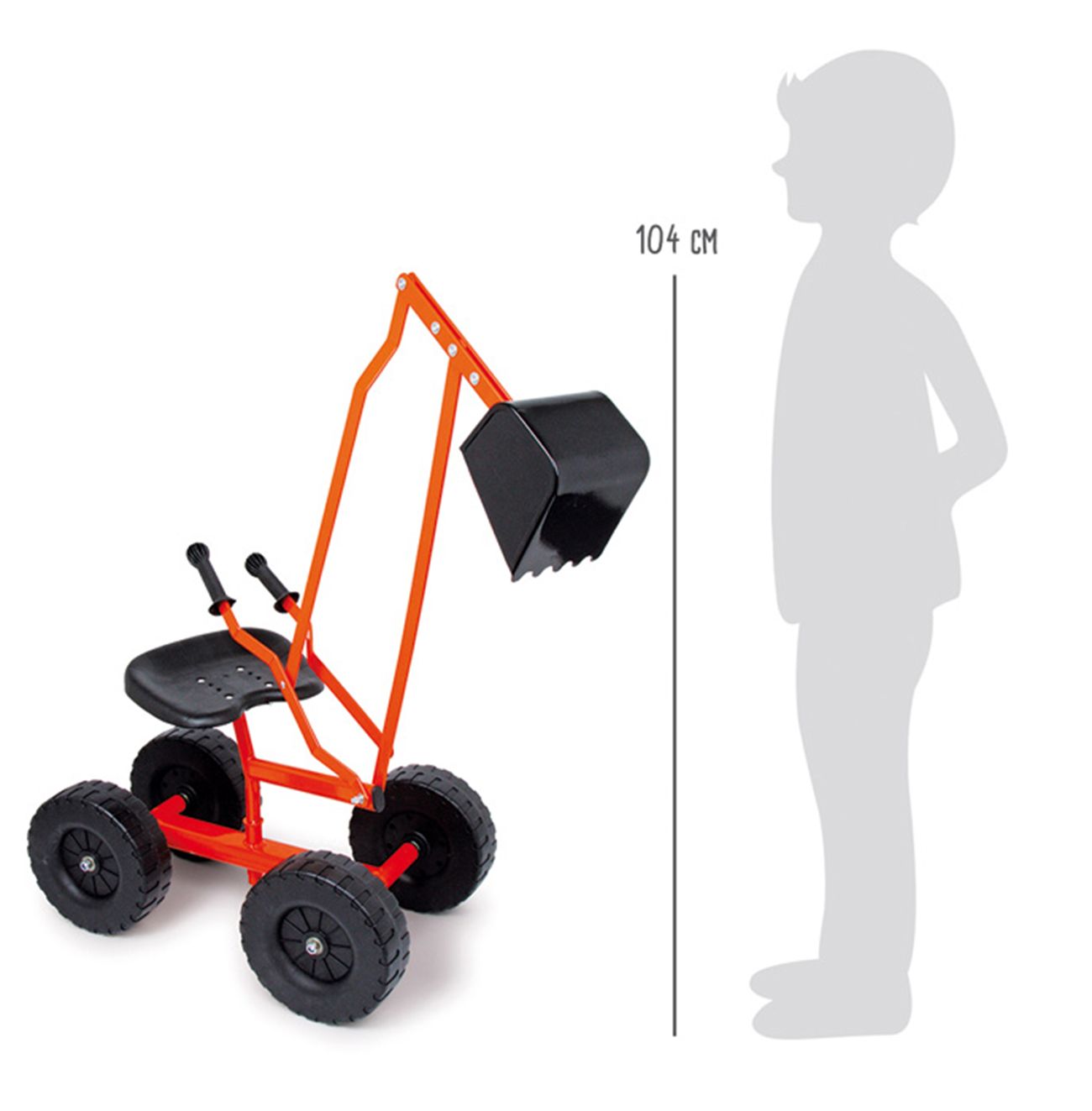 Small Foot Bagger mit Rädern, Rot