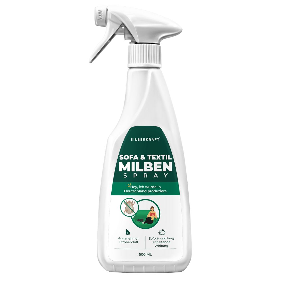 Sprühflasche mit Milbenspray für Sofas und Textilien, 500 ml.