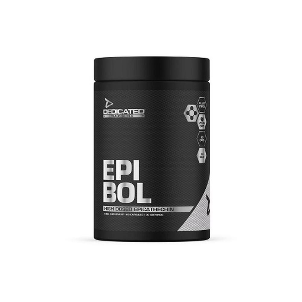 Schwarze Dose mit weißer Aufschrift "EPI BOL" und "DEDICATED". Auf der Dose sind Logos und Informationen abgebildet.