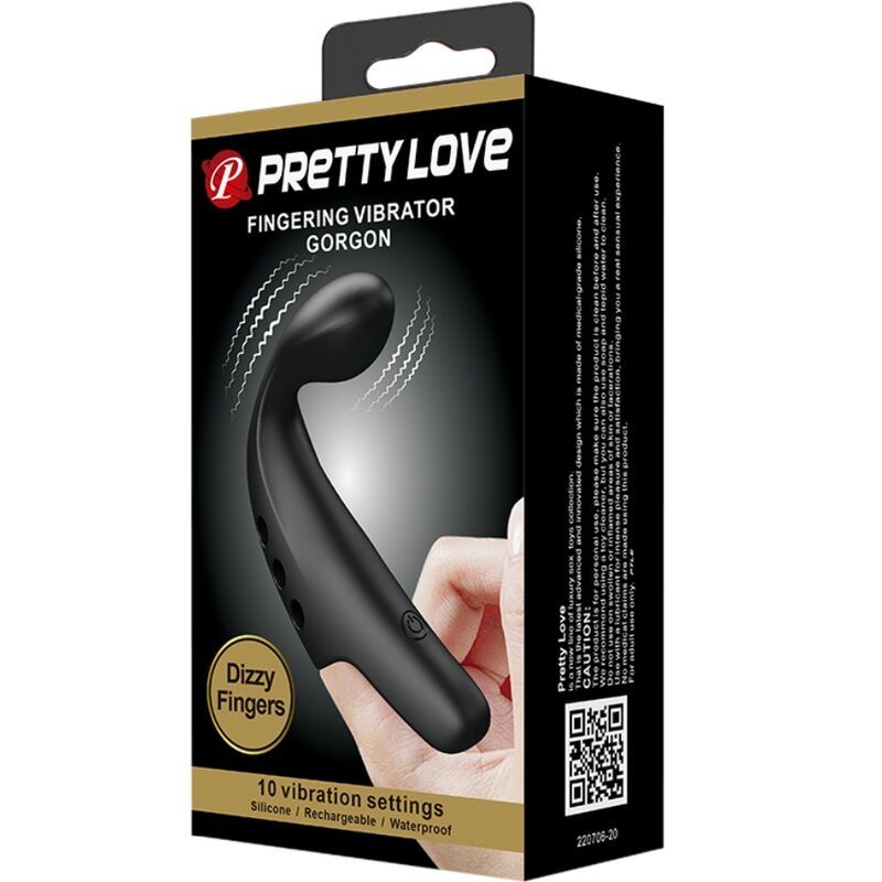 Pretty Love Dizzy Fingeraufsatz Vibrator schwarz