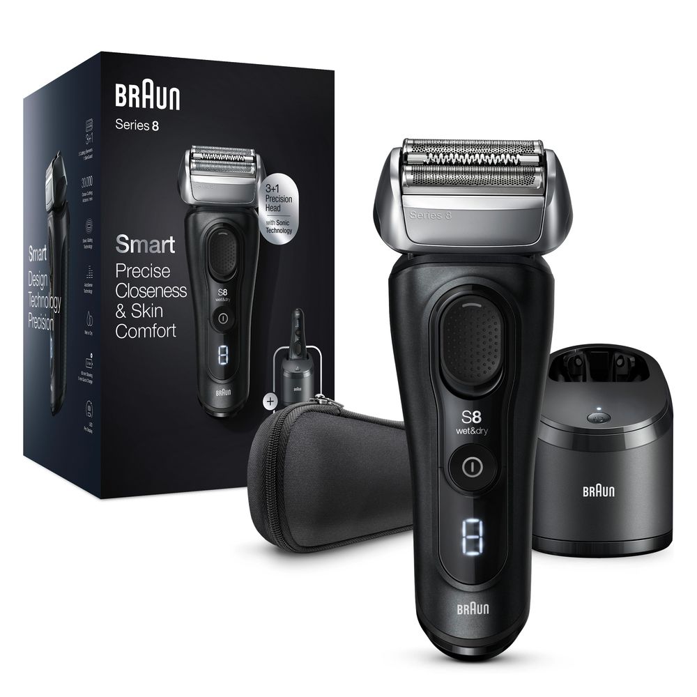 Braun - Elektrischer Rasierer "Series 8 - 8450cc System wet&dry" in Schwarz