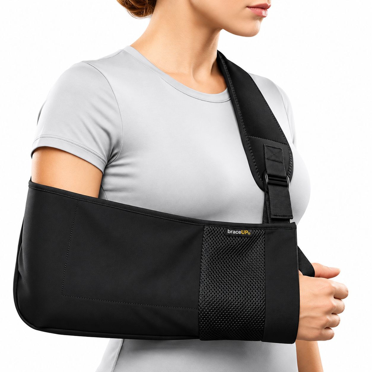 Schultergurt für Arm-Immobilisierung, verstellbar für links und rechts.
