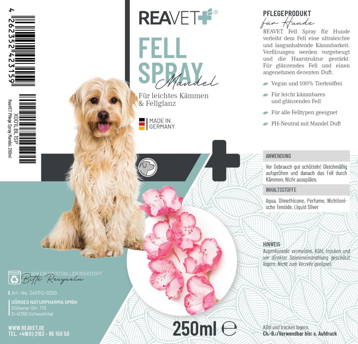 Fellspray Mandel - ReaVET