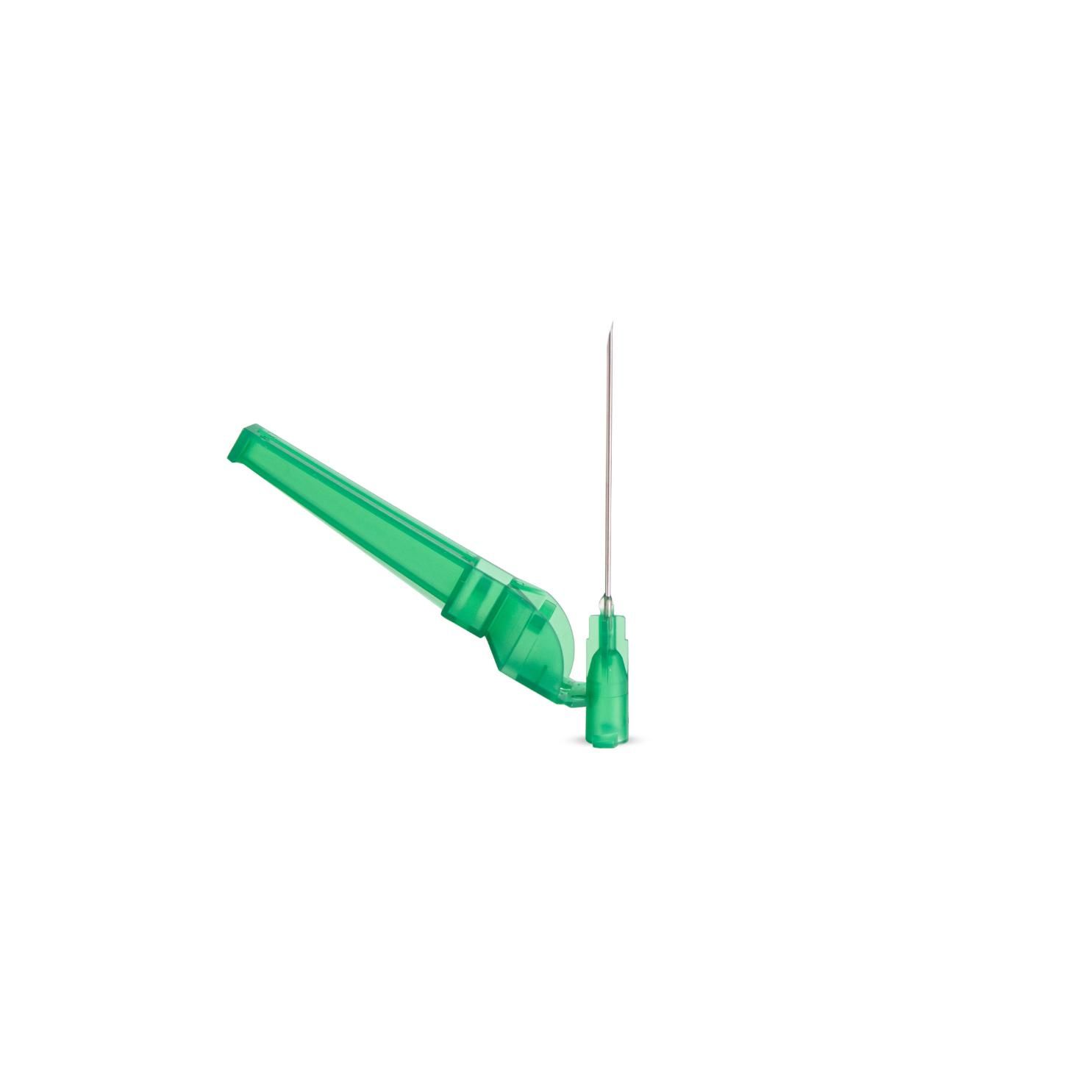 Dispomed NEOJECT Safety Kanüle grün, 21G x 1 1/2"