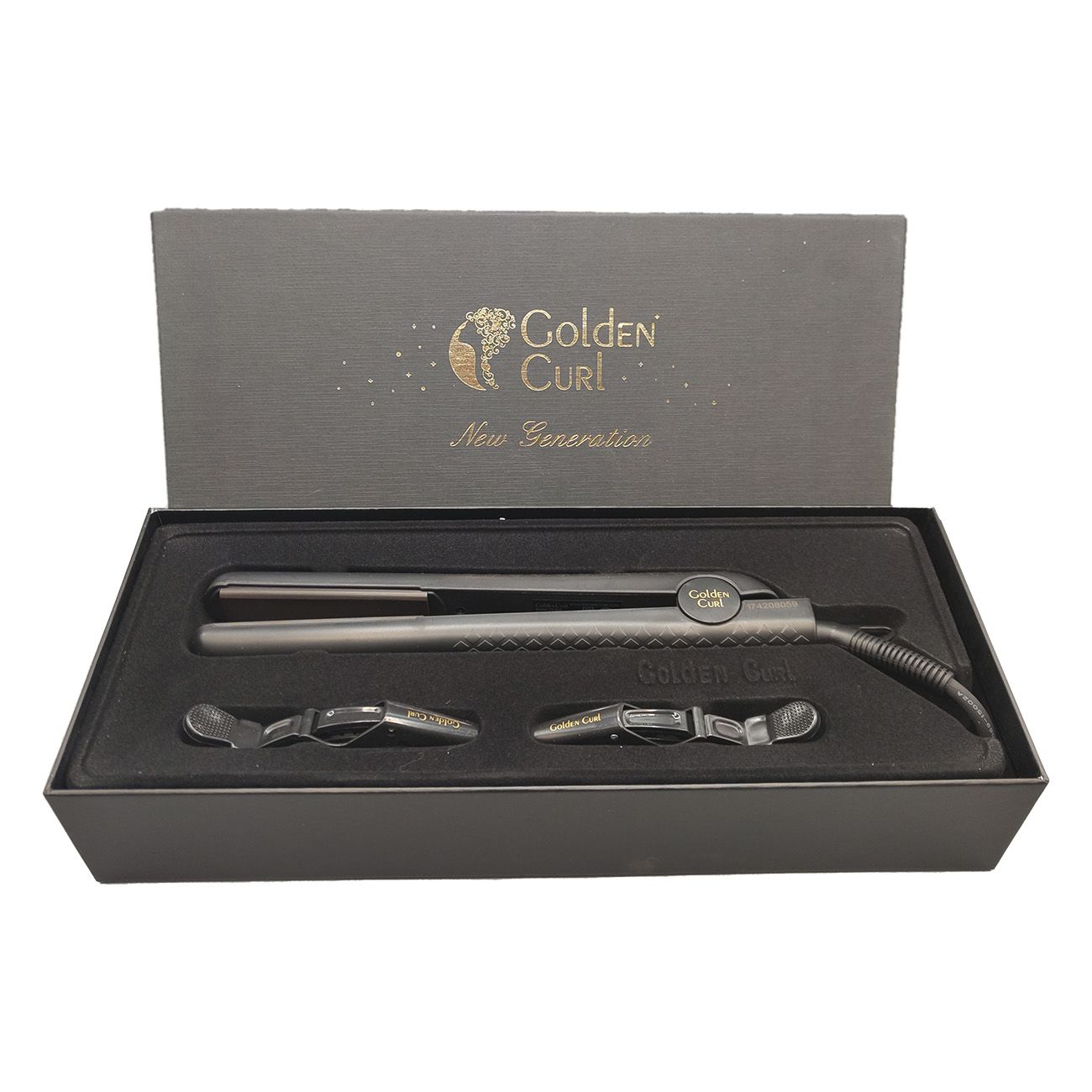 Golden curl hair outlet straightener