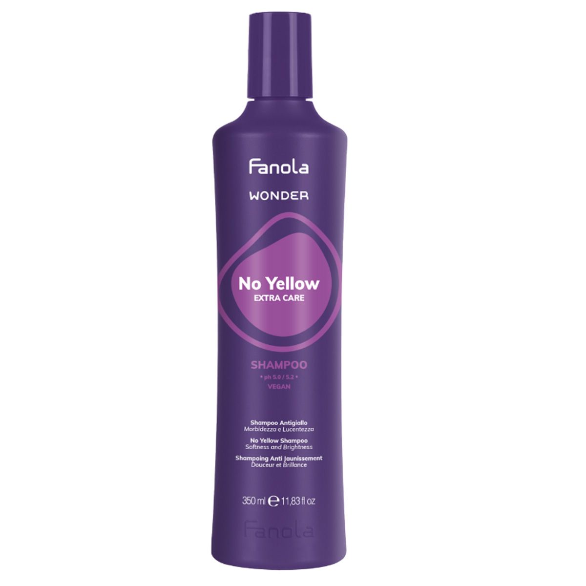 Fanola Wonder No Yellow Extra Care Shampoo, 350ml.