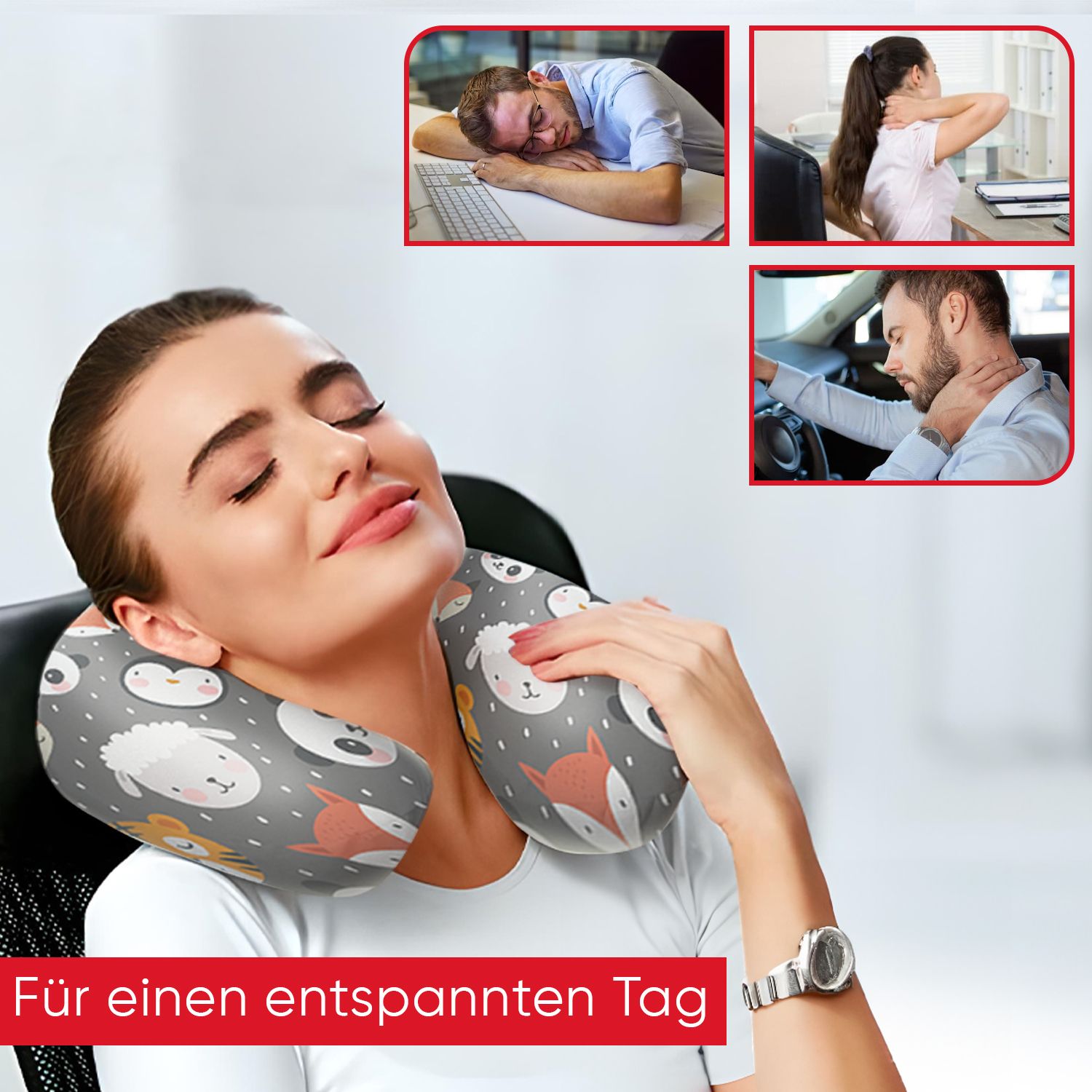 EVE Textile Nacken- und Reisekissen Tiere