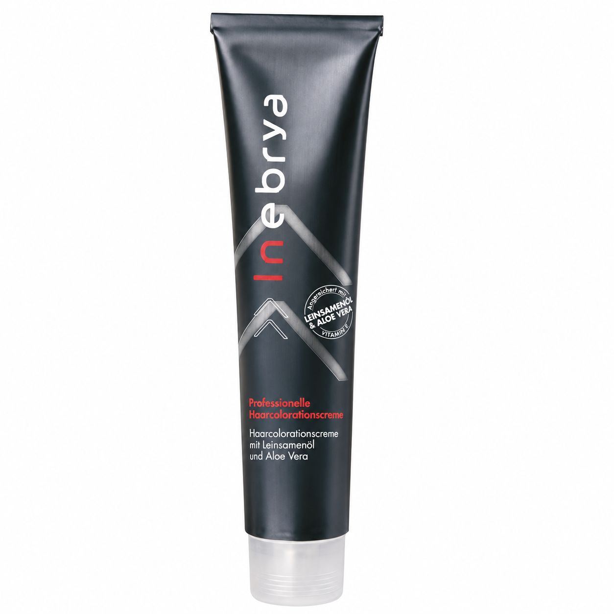 Inebrya Professionelle Haarcolorationscreme mit Leinöl und Aloe Vera, Tube.