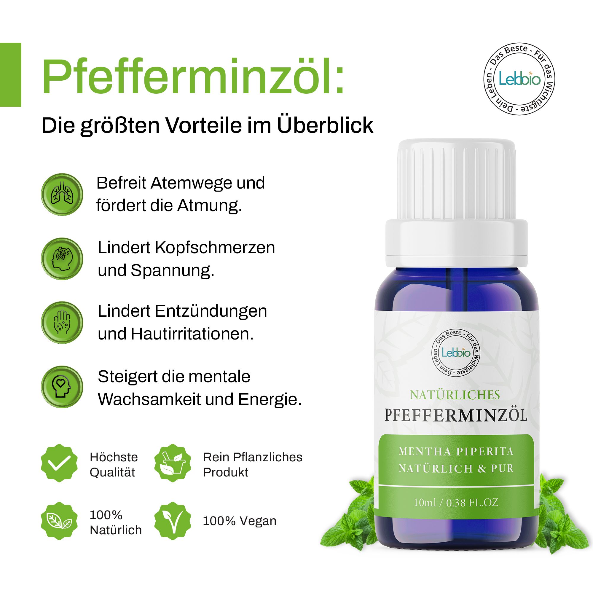 Lebbio Pfefferminzöl