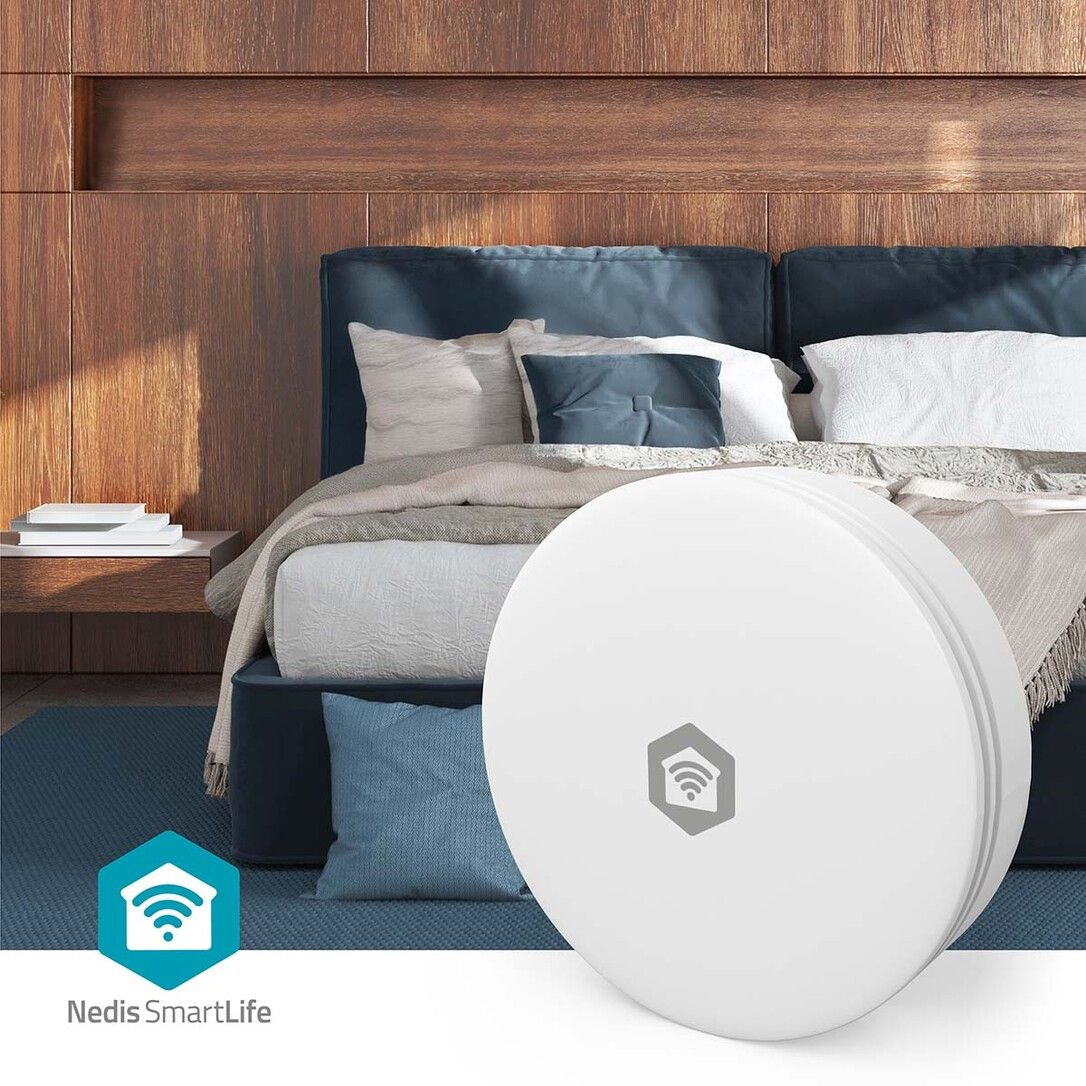 Nedis SmartLife Luftqualitätsmonitor / Wi-Fi / Kohlendioxid (CO2) / Luftfeuchtigkeit / Temperatur /