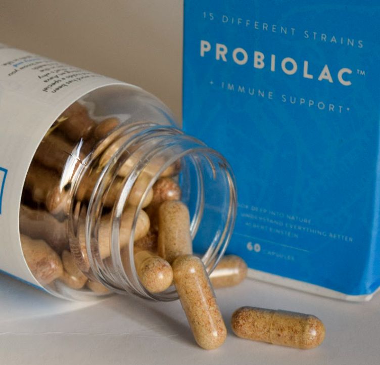 Aavalabs Probiotika Kapseln, einige aus der Flasche gefallen, 60 Kapseln.