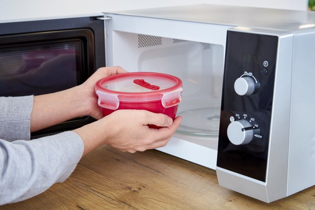 EMSA Clip&Micro Mikrowellendose 1,1 L rund Vorratsdosen