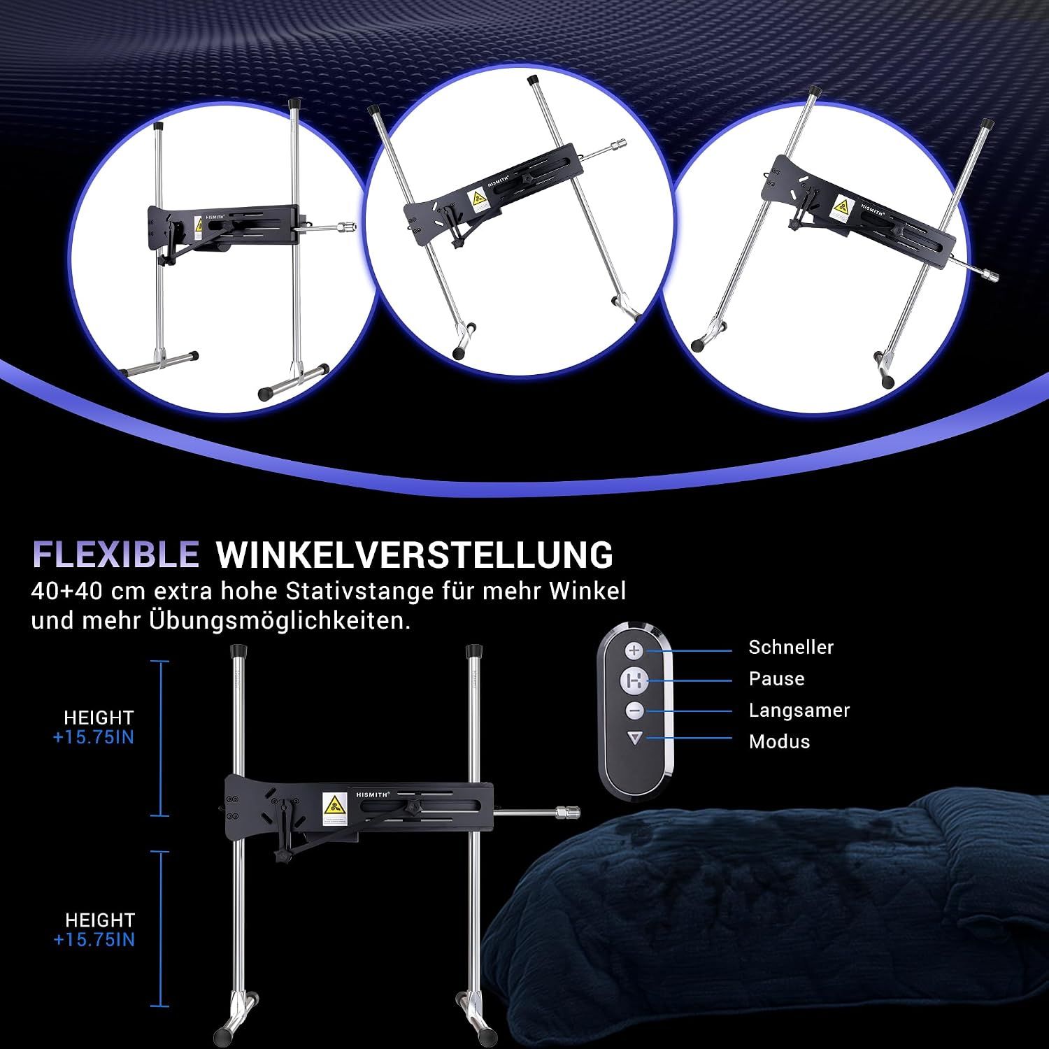 HISMITH MAX Sexmaschine 200 W mit App-Steuerung