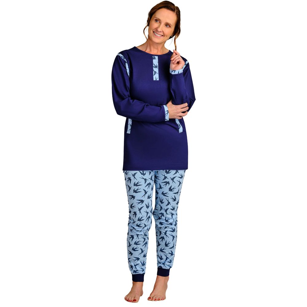 4Care Damen-Hansop-Overall lang 1081 mit Bein- und Rückenreißverschluss