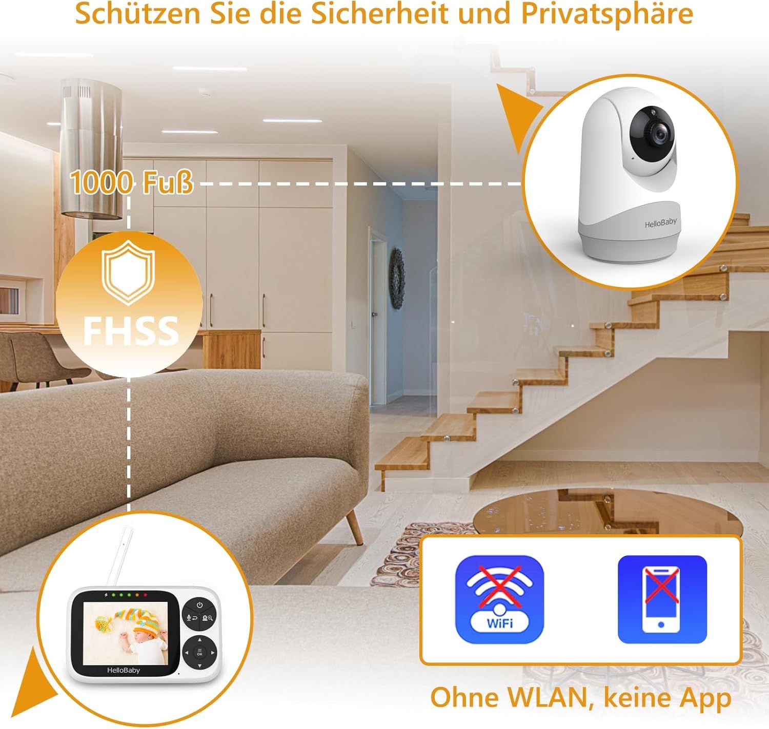 HelloBaby Babyphone mit Kamera