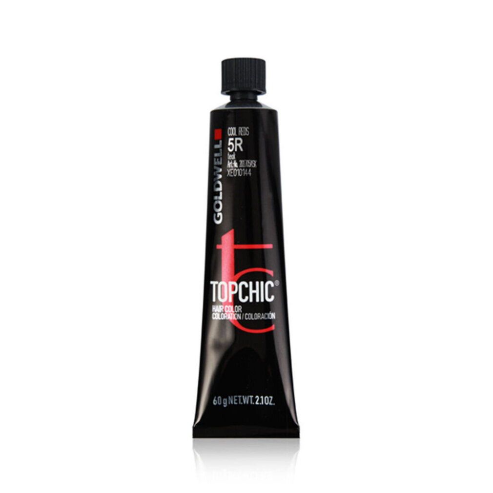 Goldwell Topchic Tube, 60g. Permanente Haarfarbe 5R Intensives Rot.