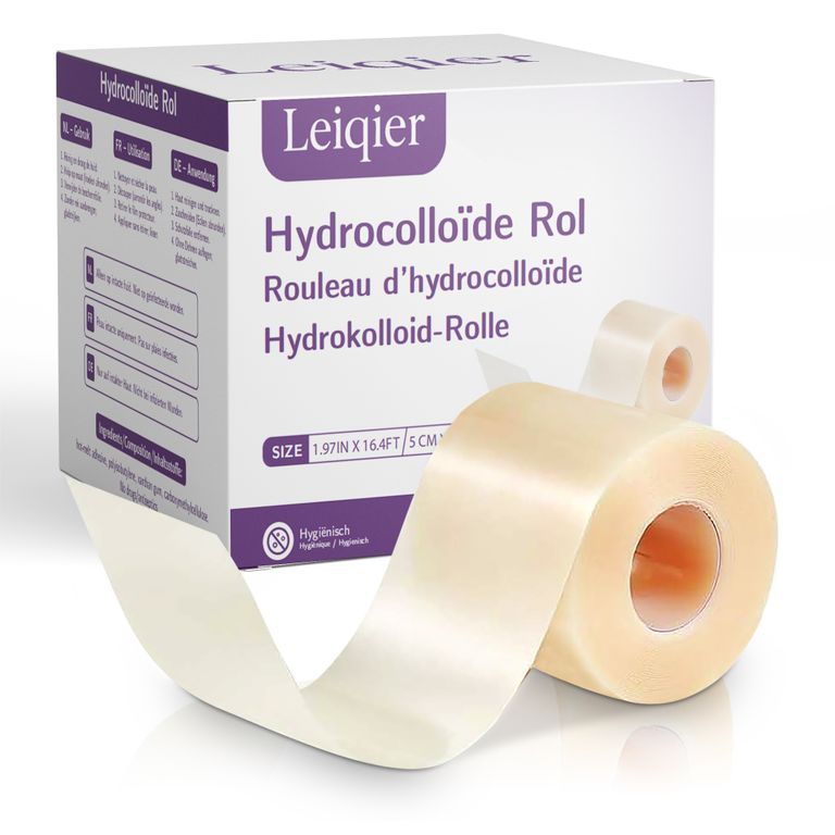 Leiqier Hydrokolloid Pflaster Rolle | Für Blasen und kleine Wunden
