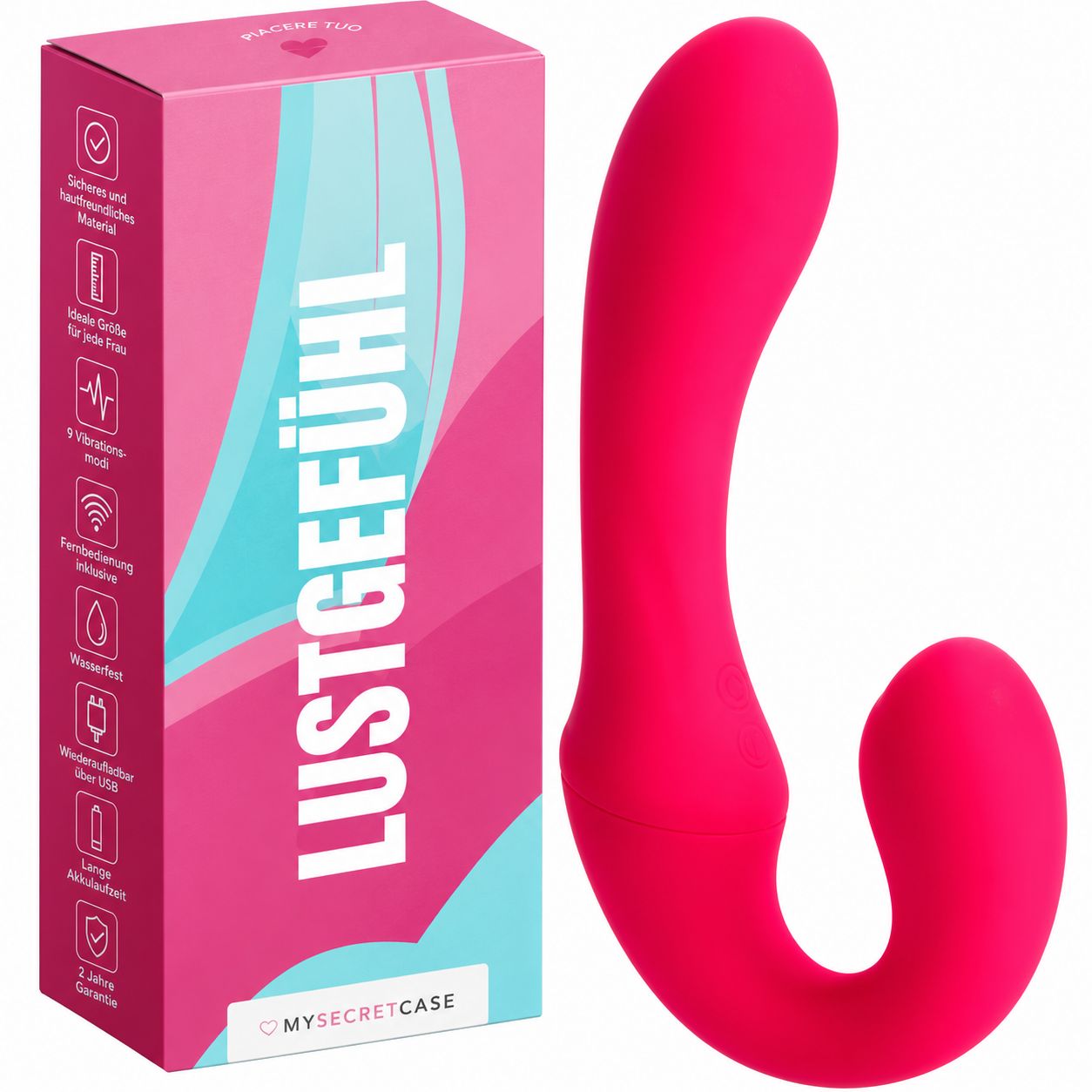 MySecretCase Pegaso Doppelvibrator ohne Gurt