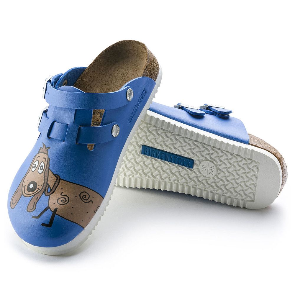 Birkenstock Kay SL Hund blau schmale Weite Gr. 39