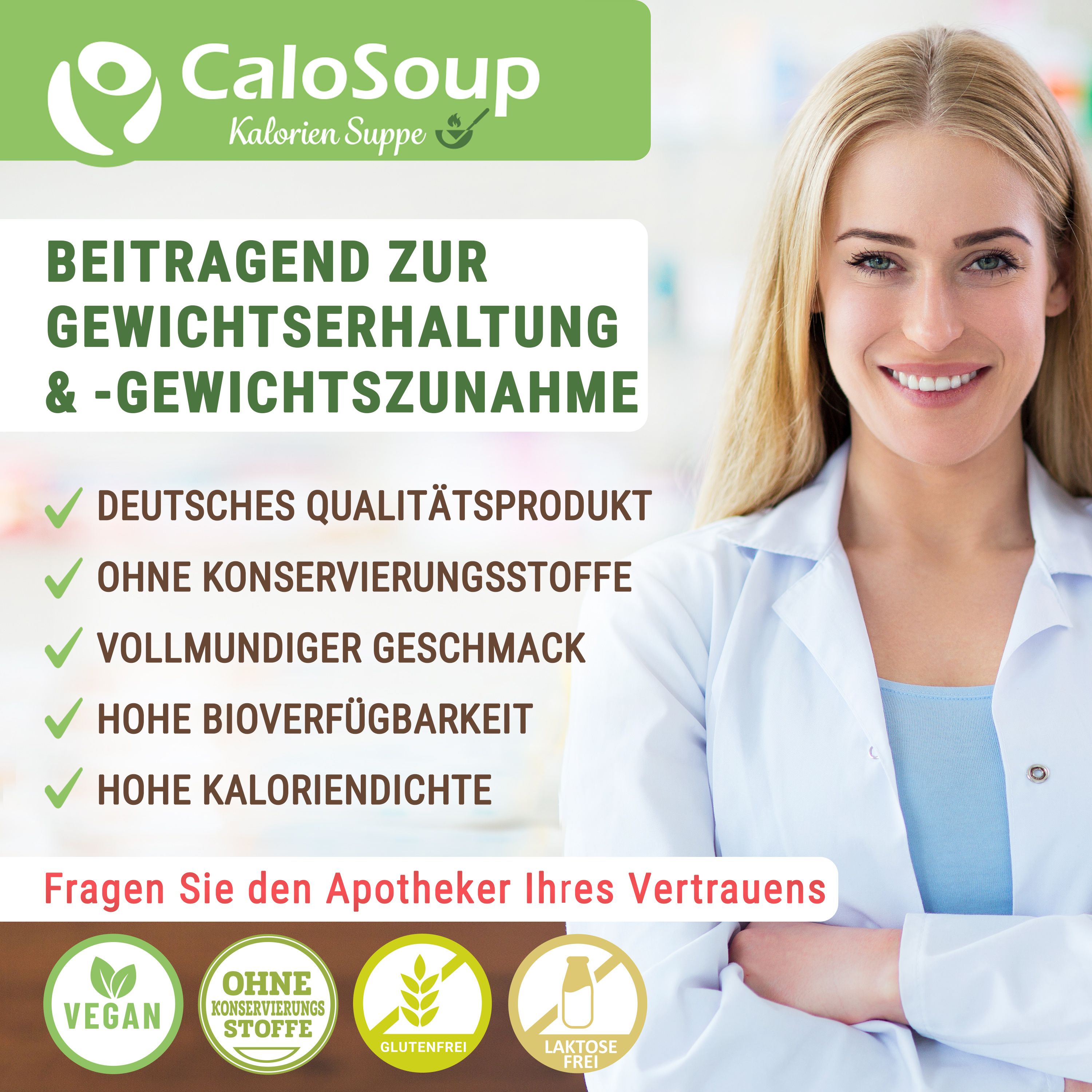 CaloSoup von Calovital - Gourmet Suppe als hochkalorische Nahrung