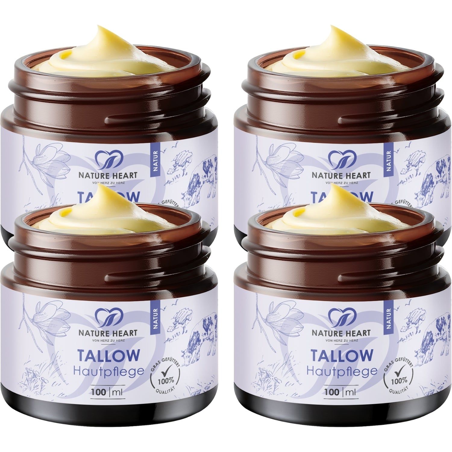 Nature Heart Tallow Hautpflege Natur