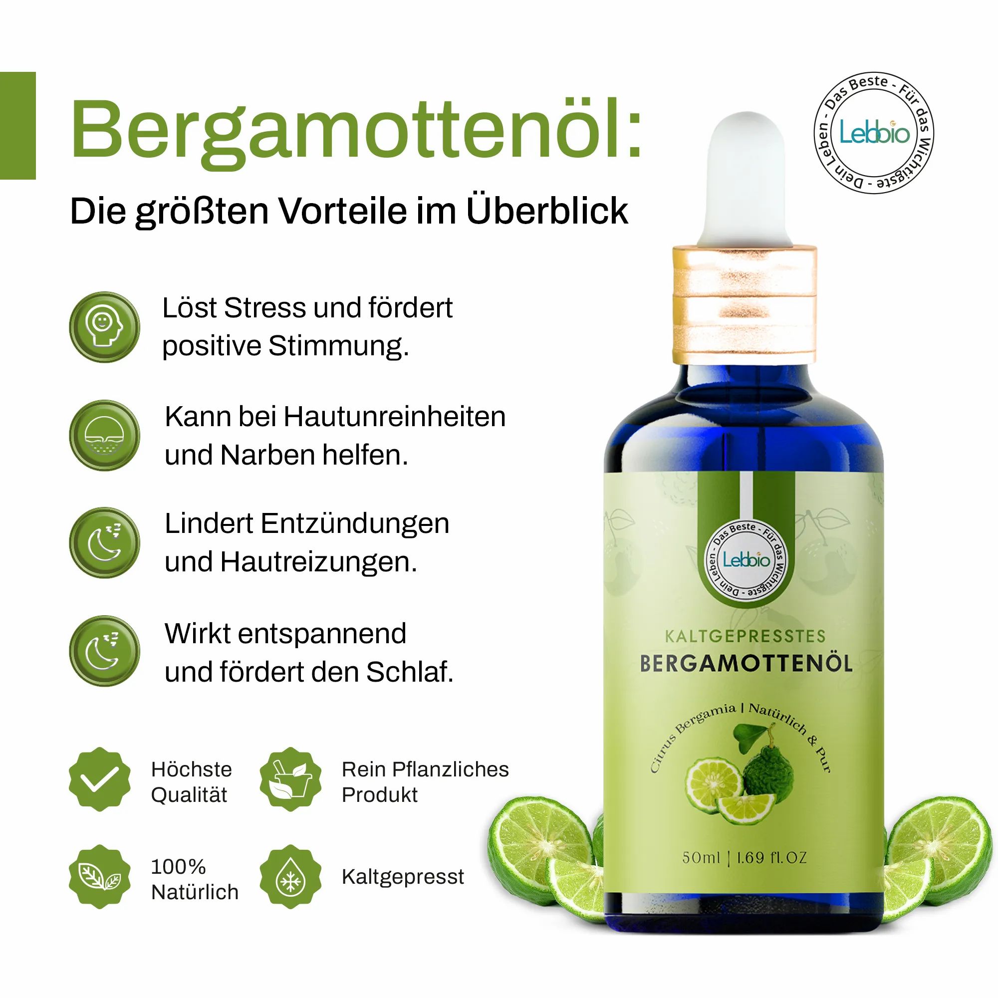 Lebbio Bergamottenöl