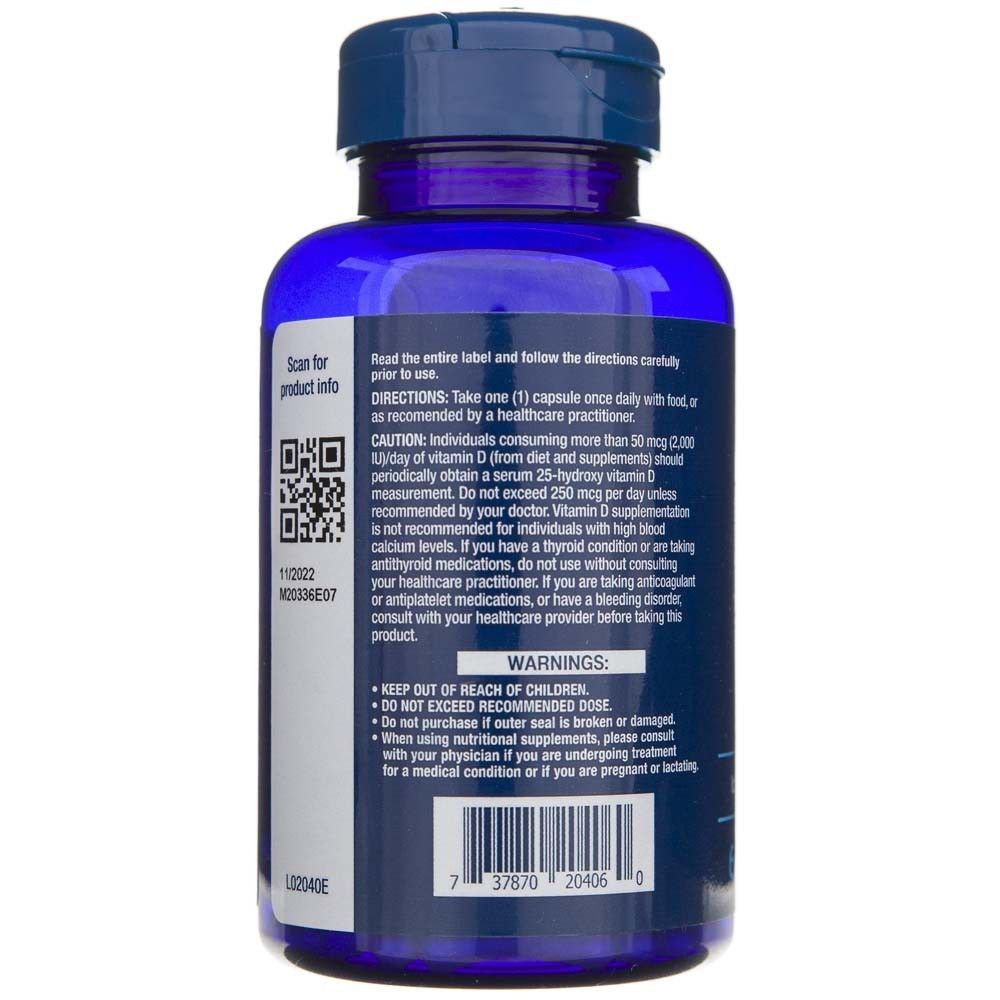 Rückseite der Flasche mit Anwendungshinweisen und Warnungen.